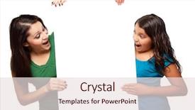  Presentation with mother board - Slides featuring youth marketing - pretty hispanic girl and mother background and a lemonade colored foreground