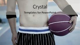  Presentation with youth - Slide set featuring youth readiness - basketball player with a purple background and a light gray colored foreground