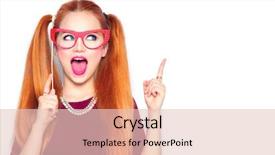  Presentation with notebook paper pieces of ready - Slides featuring youth readiness - surprised teenage gil holding funny background and a lemonade colored foreground