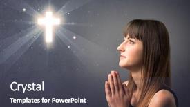  Presentation with black woman praying - Audience pleasing presentation consisting of youth sin - young woman praying backdrop and a  colored foreground