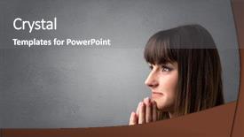  Presentation with black woman praying - Presentation theme featuring youth sin - young woman praying background and a  colored foreground