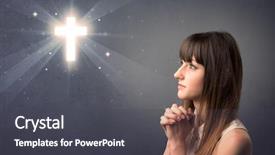  Presentation with black woman praying - PPT layouts consisting of youth sin - young woman praying background and a  colored foreground