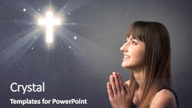  Presentation with black woman praying - Beautiful theme featuring youth sin - young woman praying backdrop and a  colored foreground