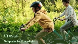  Presentation with youthful - Amazing presentation design having youthful-boy-in-casualwear backdrop and a tawny brown colored foreground