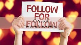  Presentation with zumba card bokeh - Presentation theme enhanced with youtube - follow for follow card background and a coral colored foreground