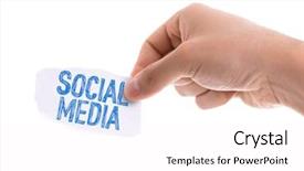  Presentation with media youtube - Audience pleasing PPT theme consisting of youtube - piece of paper backdrop and a pink colored foreground