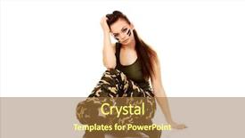  Presentation with black women beautiful woman - Presentation design enhanced with ypung beautiful soldier woman sitting background and a  colored foreground