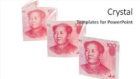  Presentation with china - PPT layouts with yuan notes from china's currency chinese banknotes background and a white colored foreground