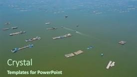  Presentation with hong kong - Presentation theme with yuen-long-lau-fau-shan background and a tawny brown colored foreground