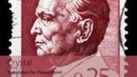  Presentation with president - PPT layouts enhanced with yugoslavia-circa-1967-stamp-printed background and a red colored foreground