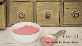  Presentation with primitive - Presentation theme enhanced with yumberry-fruit-powder-bowl background and a soft green colored foreground