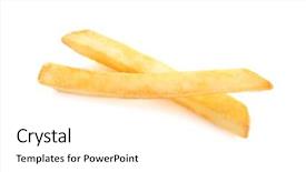  Presentation with french speaking countries - Theme having yummy french fries on white background and a white colored foreground
