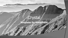  Presentation with infrared - PPT theme featuring yushan national park at taiwan background and a gray colored foreground