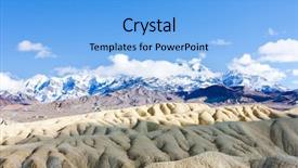  Presentation with death - Presentation theme having zabriskie point death valley national background and a light blue colored foreground