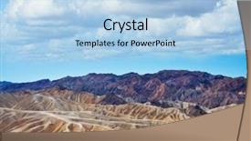  Presentation with death - Colorful slide set enhanced with zabriskie point in death valley backdrop and a light blue colored foreground