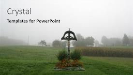  Presentation with crucifix - Slides having zagorje-croatia-october-05-roadside background and a white colored foreground