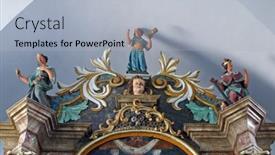  Presentation with church altar - Amazing presentation theme having zagorska-sela-croatia-september-18 backdrop and a light blue colored foreground