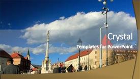  Presentation with croatia zagreb - Cool new PPT layouts with zagreb capital of croatia backdrop and a seafoam green colored foreground