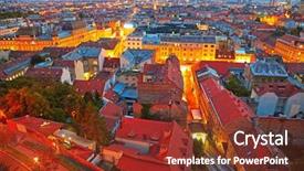  Presentation with croatia zagreb - Beautiful PPT layouts featuring zagreb cityscape croatia hdr backdrop and a tawny brown colored foreground
