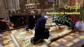  Presentation with crucifix - Cool new presentation with zagreb-croatia-04-april backdrop and a tawny brown colored foreground