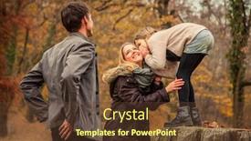  Presentation with croatia zagreb - Beautiful presentation theme featuring zagreb croatia - 15 november 2015 daughter whispers into mothers ear while father stands backdrop and a tawny brown colored foreground