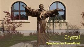  Presentation with croatia zagreb - Presentation design featuring zagreb-croatia-april-04-saint background and a violet colored foreground