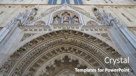  Presentation with kings - Audience pleasing presentation theme consisting of zagreb-croatia-april-10-portal backdrop and a dark gray colored foreground