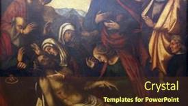  Presentation with christ - PPT theme enhanced with zagreb-croatia-december-08-benedetto background and a tawny brown colored foreground