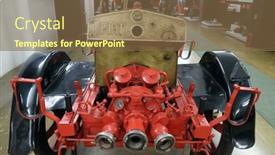  Presentation with nikola - Amazing presentation theme having zagreb-croatia-december-17-motor backdrop and a tawny brown colored foreground