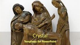  Presentation with 15th century - Presentation theme enhanced with zagreb-croatia-february-17-lamentation background and a tawny brown colored foreground