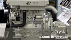  Presentation with marine industry - Presentation theme consisting of zagreb-croatia-february-20-2015 background and a gray colored foreground