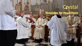  Presentation with holy mass - Cool new PPT layouts with zagreb-croatia-january-31-holy backdrop and a violet colored foreground