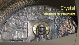  Presentation with church altar - Cool new presentation theme with zagreb-croatia-january-31-last backdrop and a tawny brown colored foreground