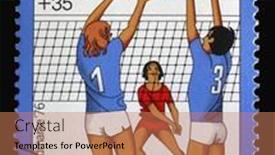  Presentation with olympics - Beautiful PPT theme featuring zagreb-croatia-july-02-2014 backdrop and a coral colored foreground