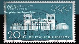  Presentation with propylaea - PPT theme enhanced with zagreb-croatia-july-03-2014 background and a ocean colored foreground