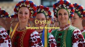  Presentation with folklore - PPT theme with zagreb-croatia-july-17-members background and a tawny brown colored foreground