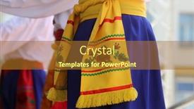  Presentation with folklore - Presentation design having zagreb-croatia-july-17-members background and a gold colored foreground