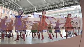  Presentation with folklore - Amazing PPT theme having zagreb-croatia-july-17-members backdrop and a coral colored foreground