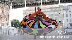  Presentation with folklore - Amazing presentation theme having zagreb-croatia-july-17-members backdrop and a gray colored foreground