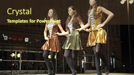  Presentation with folklore - Slides enhanced with zagreb-croatia-july-18-members background and a tawny brown colored foreground