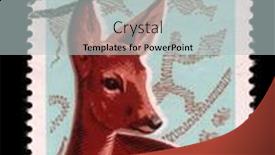  Presentation with deer hunting - Slides enhanced with zagreb-croatia-july-18-stamp background and a light gray colored foreground