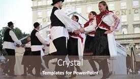  Presentation with folklore - Slides enhanced with zagreb-croatia-july-19-folk background and a violet colored foreground