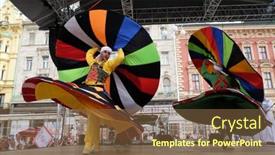  Presentation with 50th - Presentation design consisting of zagreb-croatia-july-20-members background and a tawny brown colored foreground