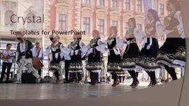  Presentation with folklore - Audience pleasing PPT layouts consisting of zagreb-croatia-july-21-members backdrop and a soft green colored foreground