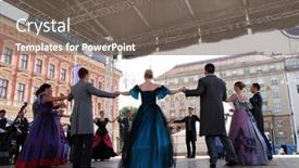  Presentation with folklore - PPT layouts having zagreb-croatia-july-23-members background and a gray colored foreground