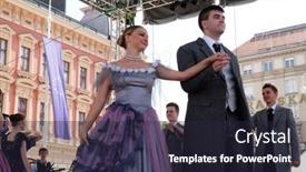  Presentation with folklore - Amazing PPT theme having zagreb-croatia-july-23-members backdrop and a wine colored foreground