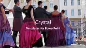  Presentation with folklore - PPT layouts with zagreb-croatia-july-23-members background and a tawny brown colored foreground