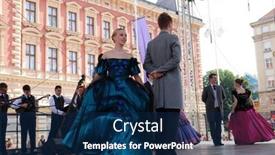  Presentation with folklore - Cool new PPT layouts with zagreb-croatia-july-23-members backdrop and a navy blue colored foreground