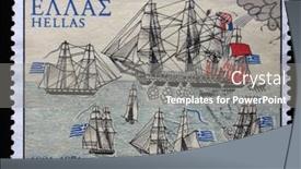  Presentation with aniversary - PPT theme consisting of zagreb-croatia-june-25-2014 background and a  colored foreground