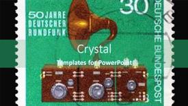  Presentation with 50th anniversary - Presentation theme enhanced with zagreb-croatia-june-27-2014 background and a ocean colored foreground